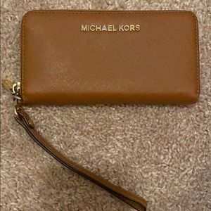 Michael Kors Saffiano Leather Wallet/Wristlet